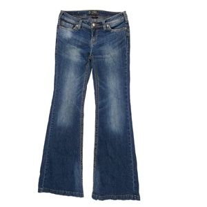 Silver Jeans Pica Denim Stretch Low Rise Flare 28